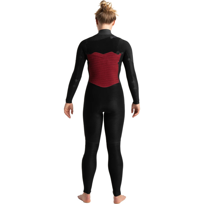 2024 C-Skins Womens Solace 5/4/3mm GBS Chest Zip Wetsuit C-SO54WCZ - Black / Tropical Black / White